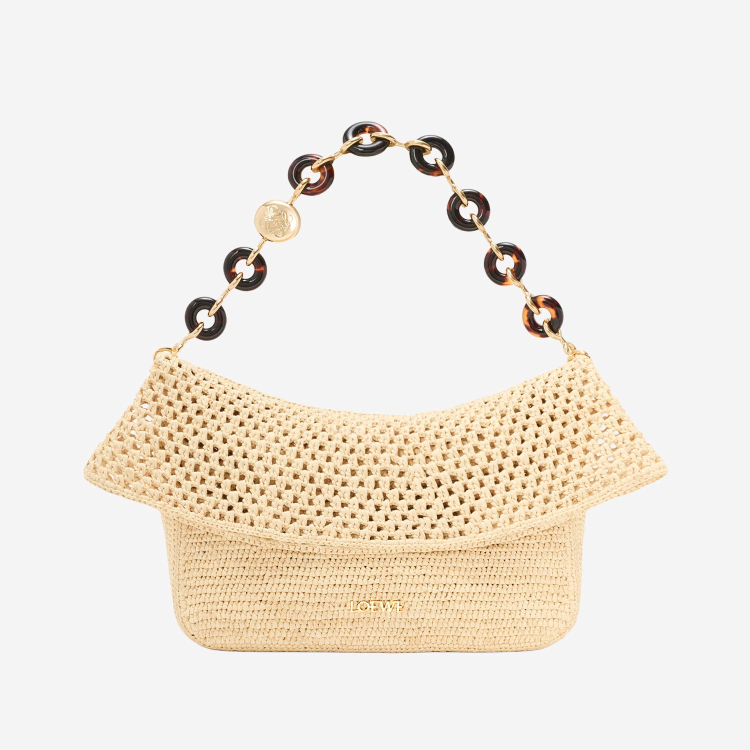 BORSA OLA MEDIA IN RAFIA AP22P22X22 2123 LOEWE x PAULAS IBIZA 