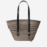 Borsa Braid media in palma Iraca e pelle di vitello ASCPNIBX01 0528 LOEWE x PAULAS IBIZA 