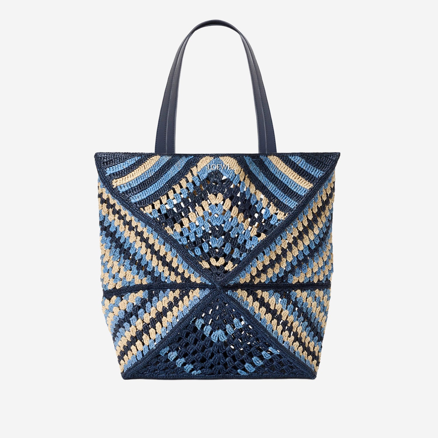 BORSA TOTE PUZZLE FOLD XL IN RAFIA B779Q18X57 0150 LOEWE x PAULAS IBIZA 