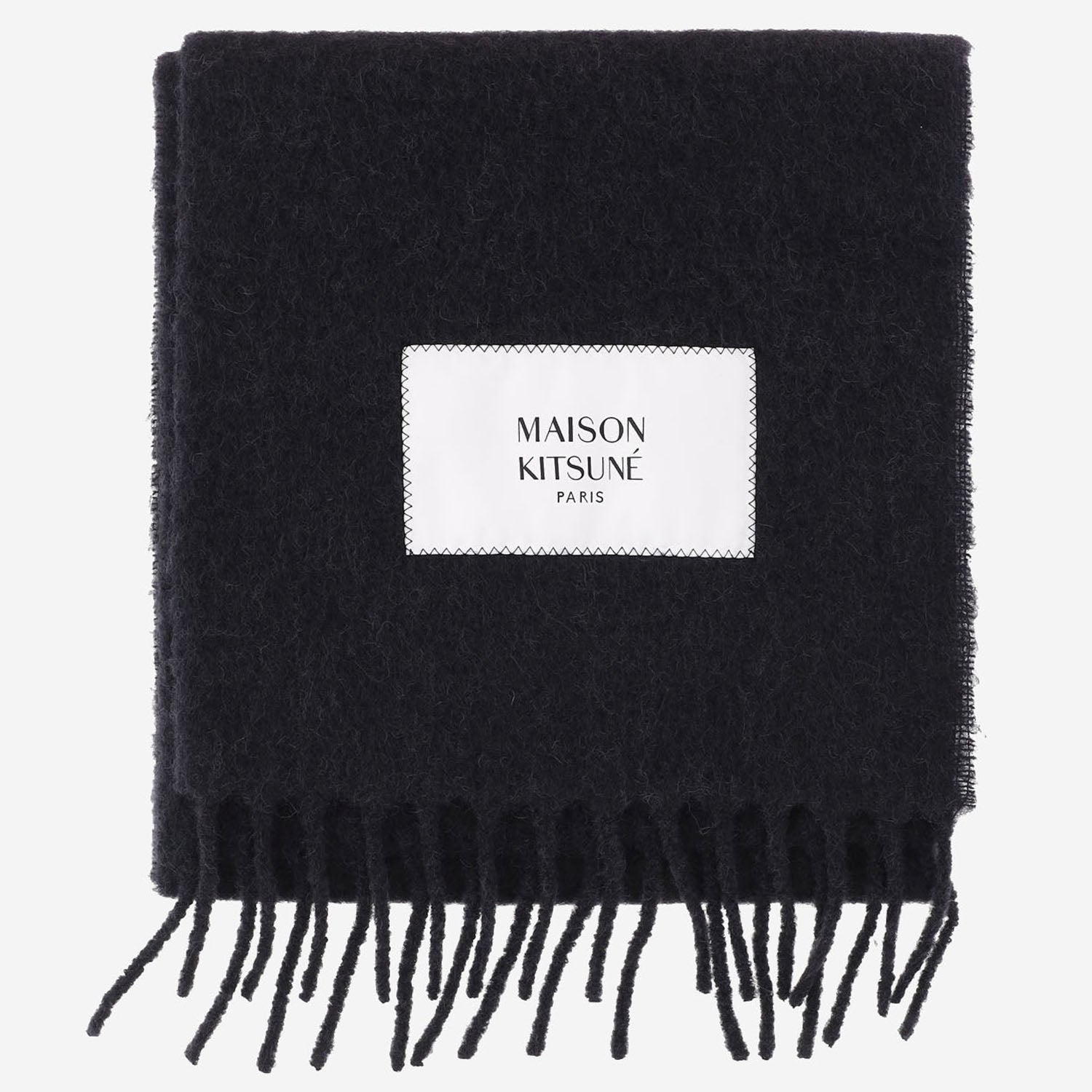 SCIARPA IN LANA DI ALPACA CON LOGO LM06206WA0022 P199 MAISON KITSUNE 