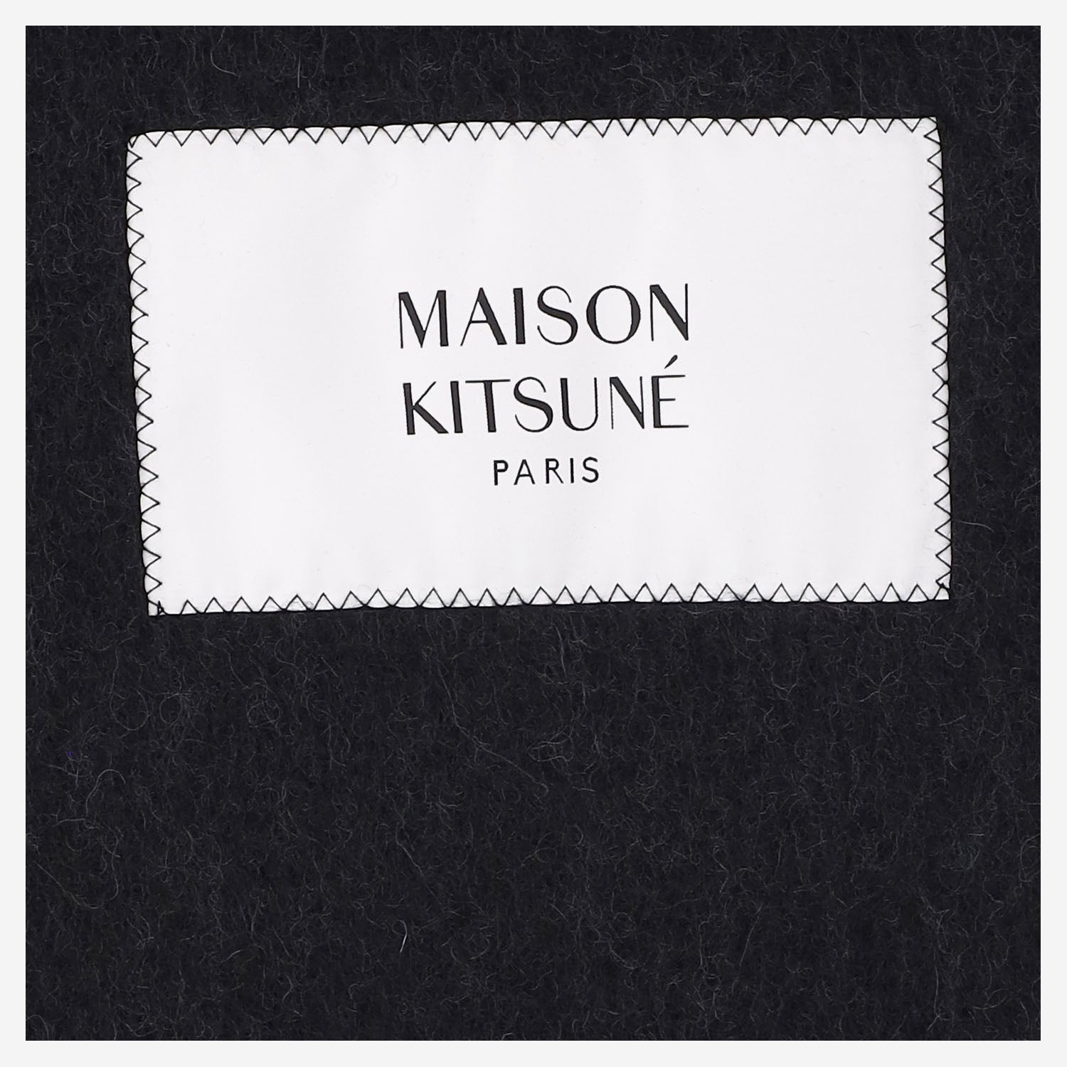 SCIARPA IN LANA DI ALPACA CON LOGO LM06206WA0022 P199 MAISON KITSUNE 