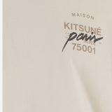 T-SHIRT IN COTONE CON LOGO MQMJT00KJ0119 0063 MAISON KITSUNE 