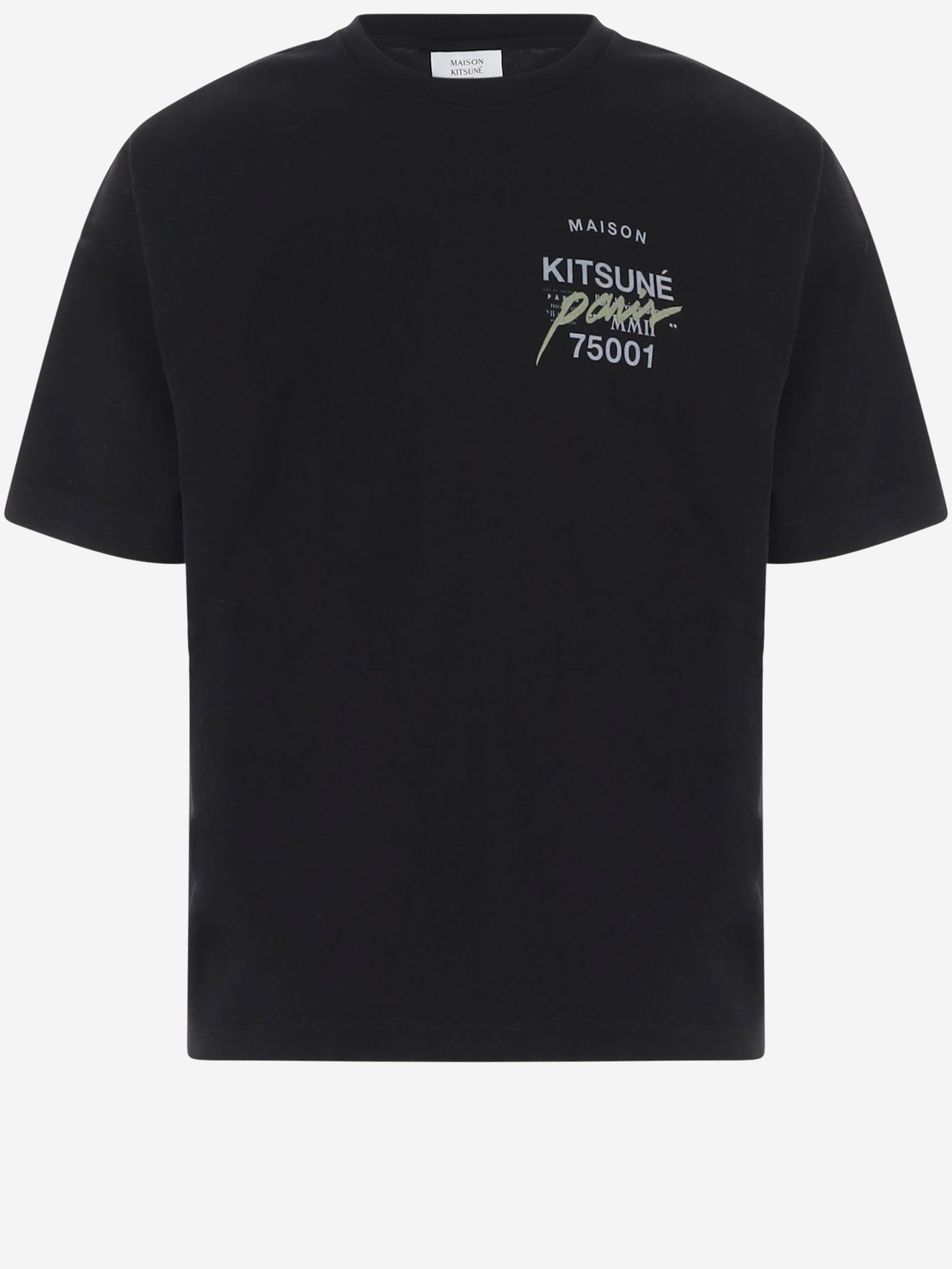 T-SHIRT IN COTONE CON LOGO MQMJT02KJ0119 P199 MAISON KITSUNE 