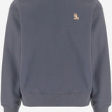 FELPA IN COTONE CON DETTAGLIO LOGO MRMJS14KM0341 0585 MAISON KITSUNE 