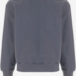 FELPA IN COTONE CON DETTAGLIO LOGO MRMJS14KM0341 0585 MAISON KITSUNE 