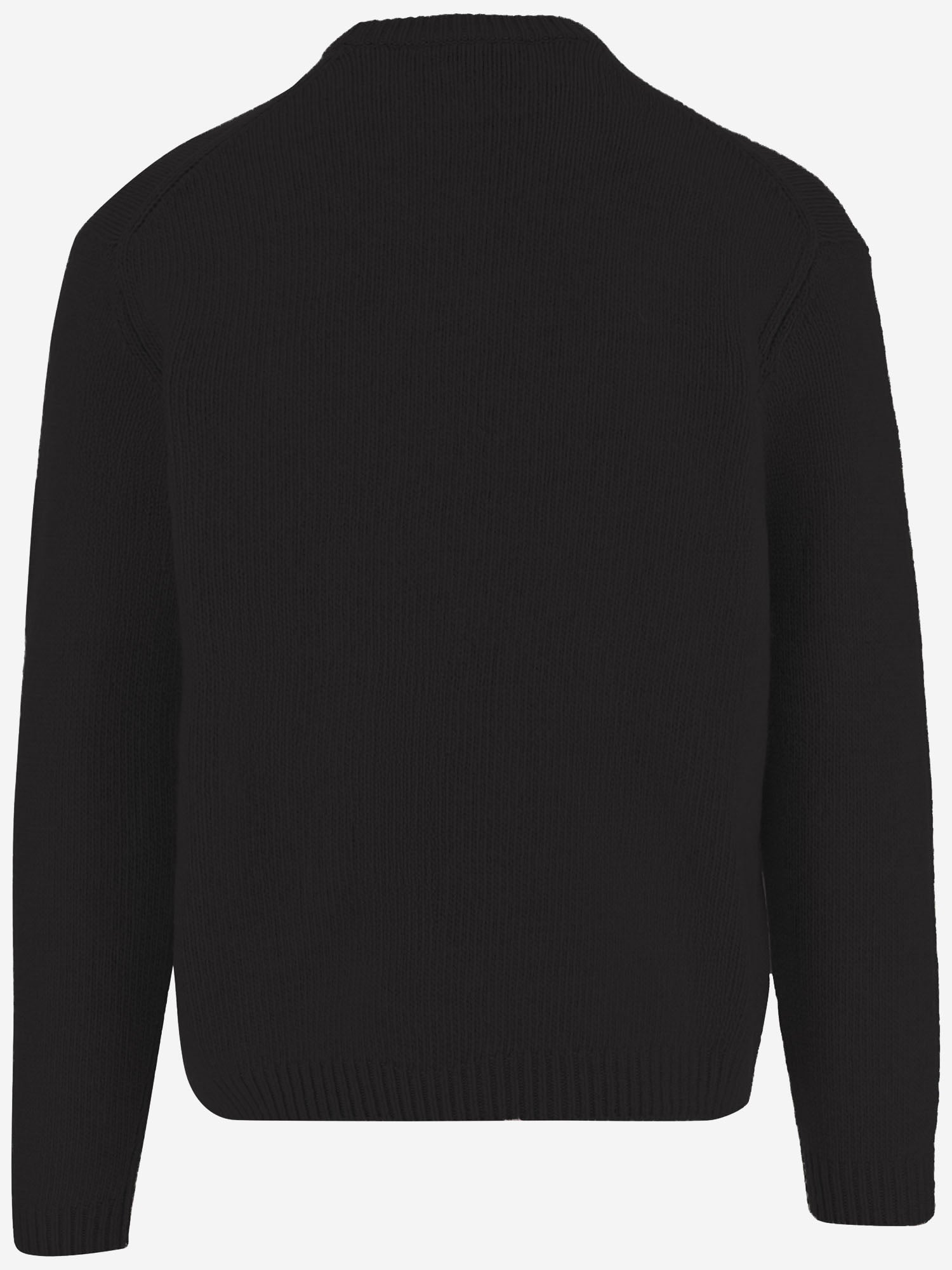 Maglione in lana con logo MRMKJ02KT1241 0553 MAISON KITSUNE 