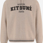FELPA IN LANA CON LOGO MRMKJ08KT1171 0557 MAISON KITSUNE 