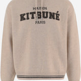 FELPA IN LANA CON LOGO MRMKJ08KT1171 0557 MAISON KITSUNE 