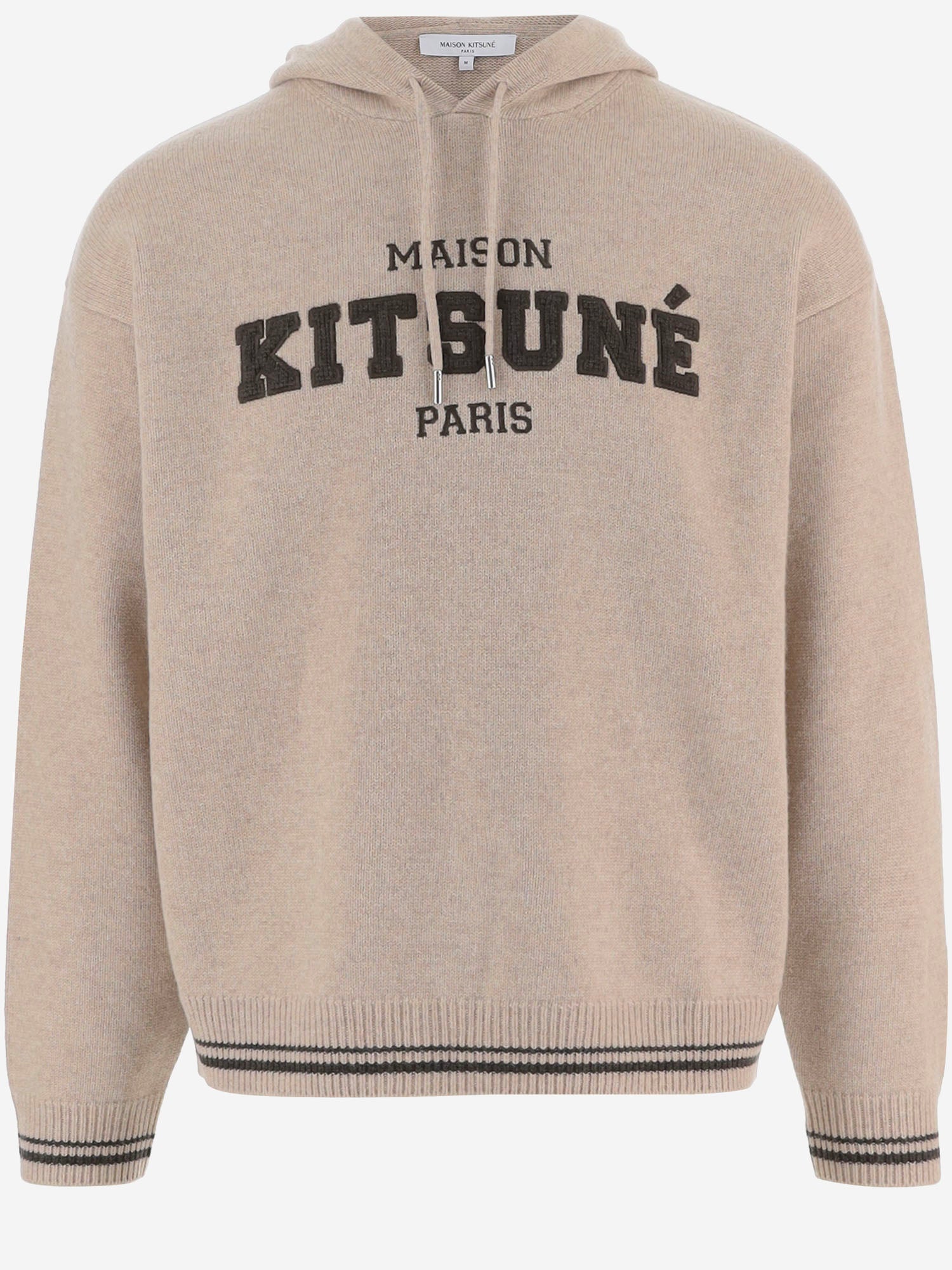 FELPA IN LANA CON LOGO MRMKJ08KT1171 0557 MAISON KITSUNE 