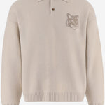 MAGLIONE POLO IN LANA MERINO MRMKL00KM0329 0625 MAISON KITSUNE 