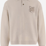 MAGLIONE POLO IN LANA MERINO MRMKL00KM0329 0625 MAISON KITSUNE 