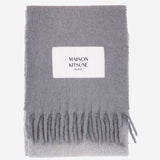 SCIARPA IN LANA DI ALPACA CON LOGO MRUAT09WA0022 0650 MAISON KITSUNE 