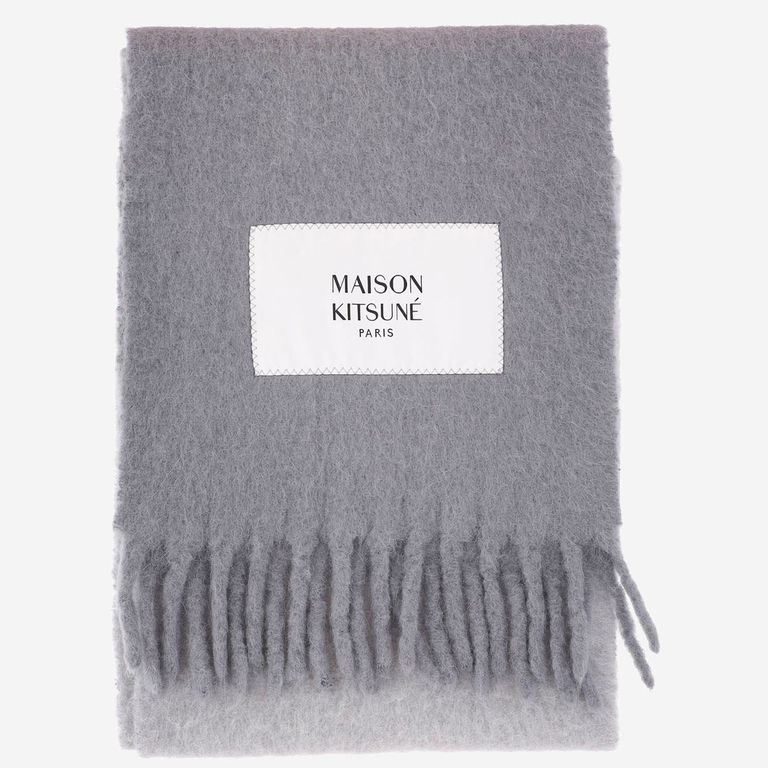 SCIARPA IN LANA DI ALPACA CON LOGO MRUAT09WA0022 0650 MAISON KITSUNE 