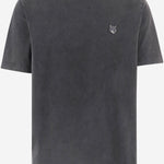 T-SHIRT IN COTONE CON LOGO VOLPE RICAMATO PM00108KJBIT7 0519 MAISON KITSUNE 