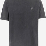 T-SHIRT IN COTONE CON LOGO VOLPE RICAMATO PM00108KJBIT7 0519 MAISON KITSUNE 