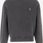FELPA IN COTONE CON LOGO VOLPE RICAMATO PM00304KMBIT4 0519 MAISON KITSUNE 