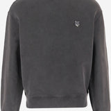 FELPA IN COTONE CON LOGO VOLPE RICAMATO PM00304KMBIT4 0519 MAISON KITSUNE 