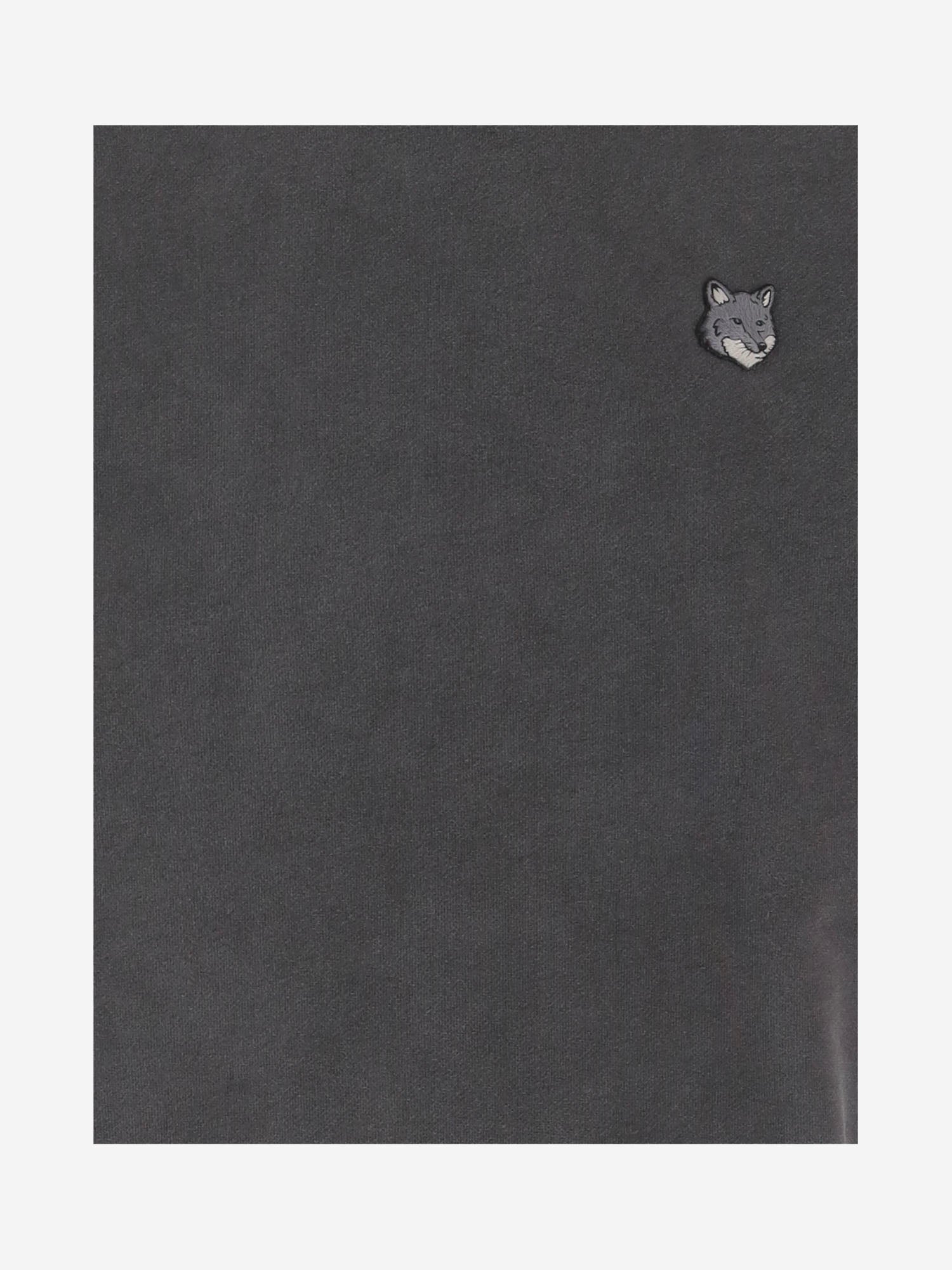 FELPA IN COTONE CON LOGO VOLPE RICAMATO PM00304KMBIT4 0519 MAISON KITSUNE 