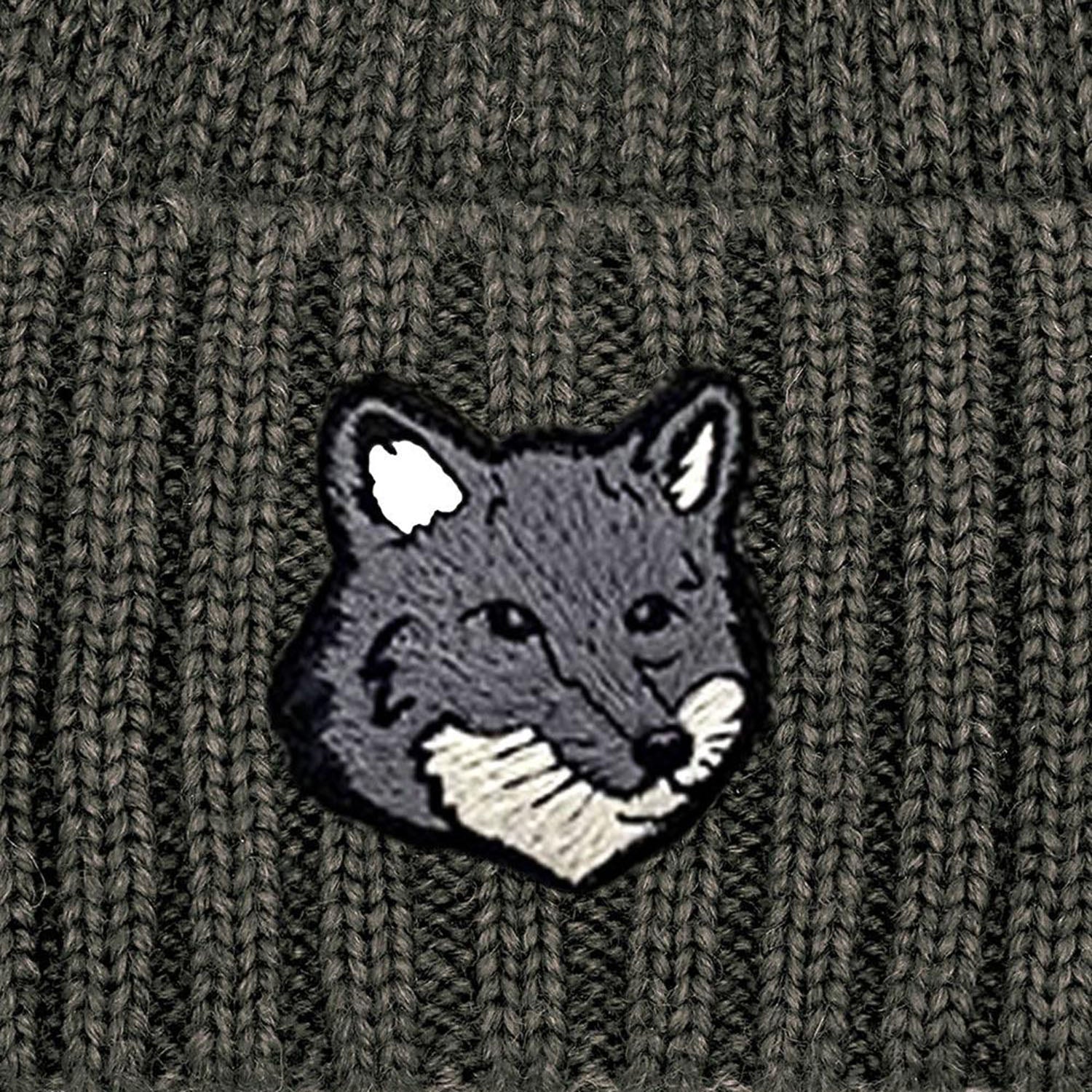 BEANIE IN LANA CON LOGO PM06112KT1022 H170 MAISON KITSUNE 