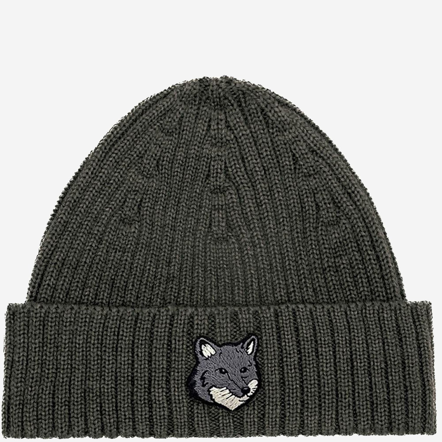 BEANIE IN LANA CON LOGO PM06112KT1022 H170 MAISON KITSUNE 