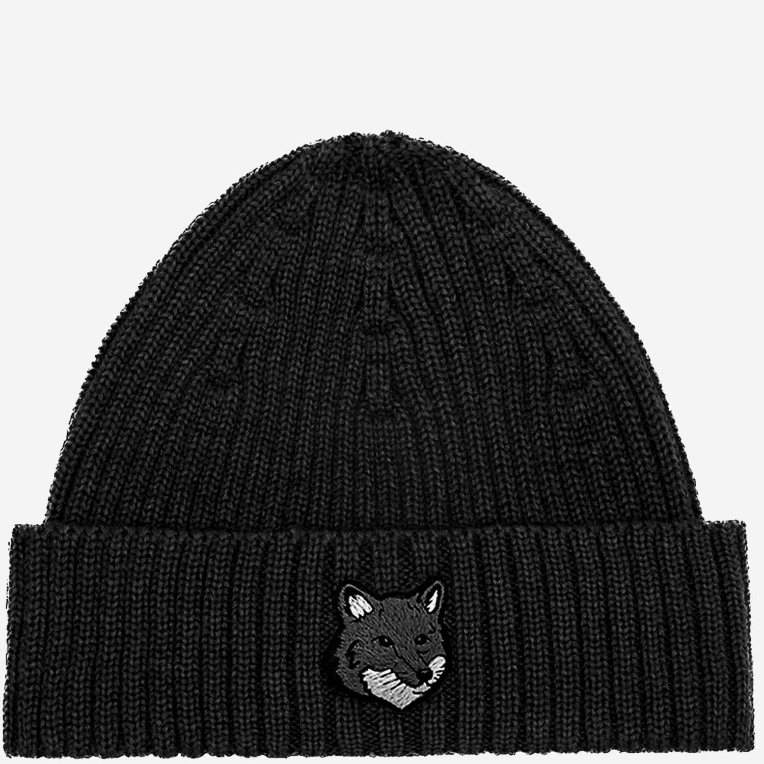 BEANIE IN LANA CON LOGO PM06112KT1022 P199 MAISON KITSUNE 