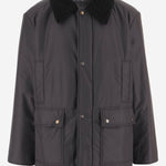 GIUBBOTTO IN NYLON CON COLLO IN SHEARLING S50AM0664 S76420855 MAISON MARGIELA 