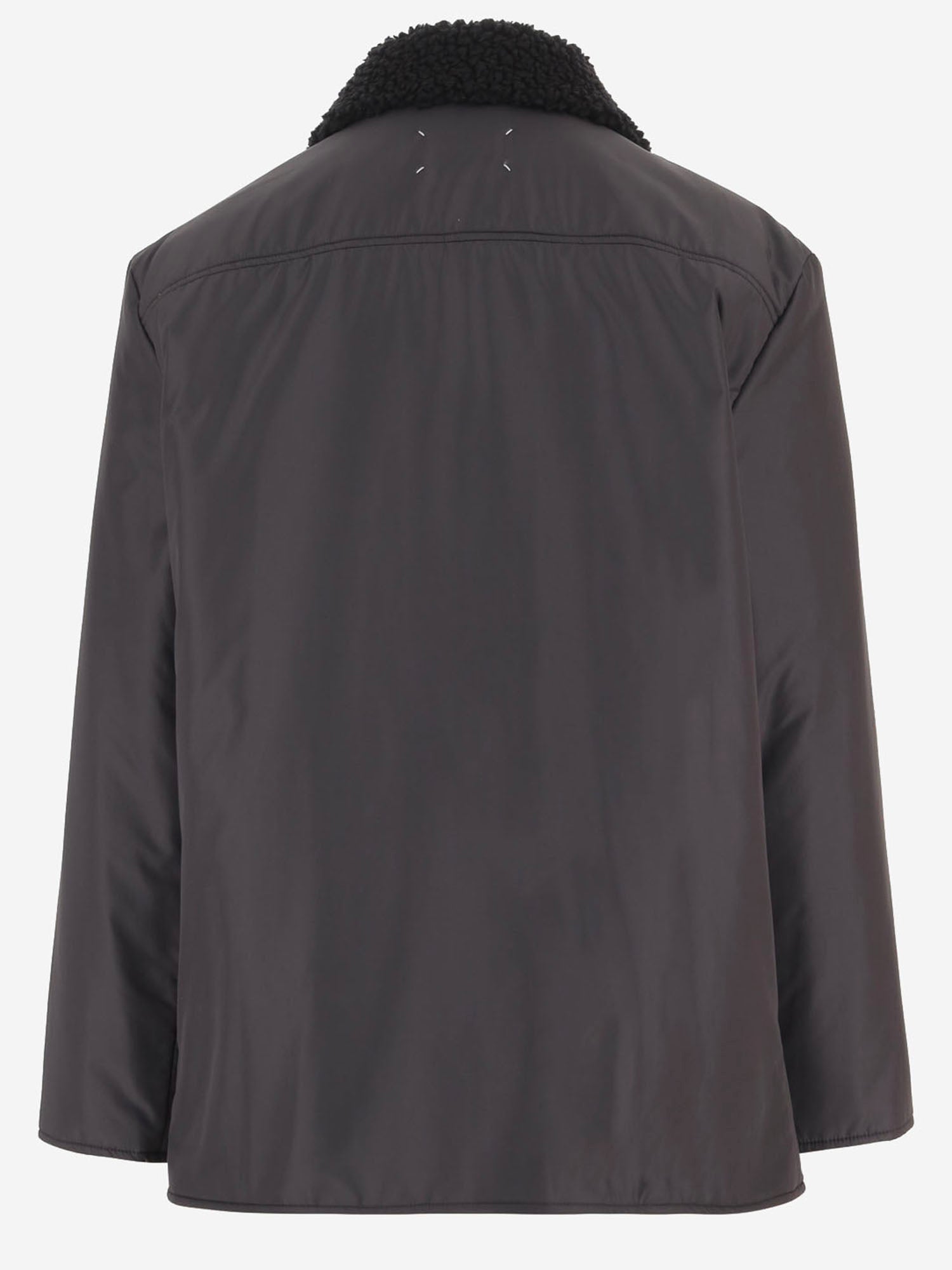 GIUBBOTTO IN NYLON CON COLLO IN SHEARLING S50AM0664 S76420855 MAISON MARGIELA 