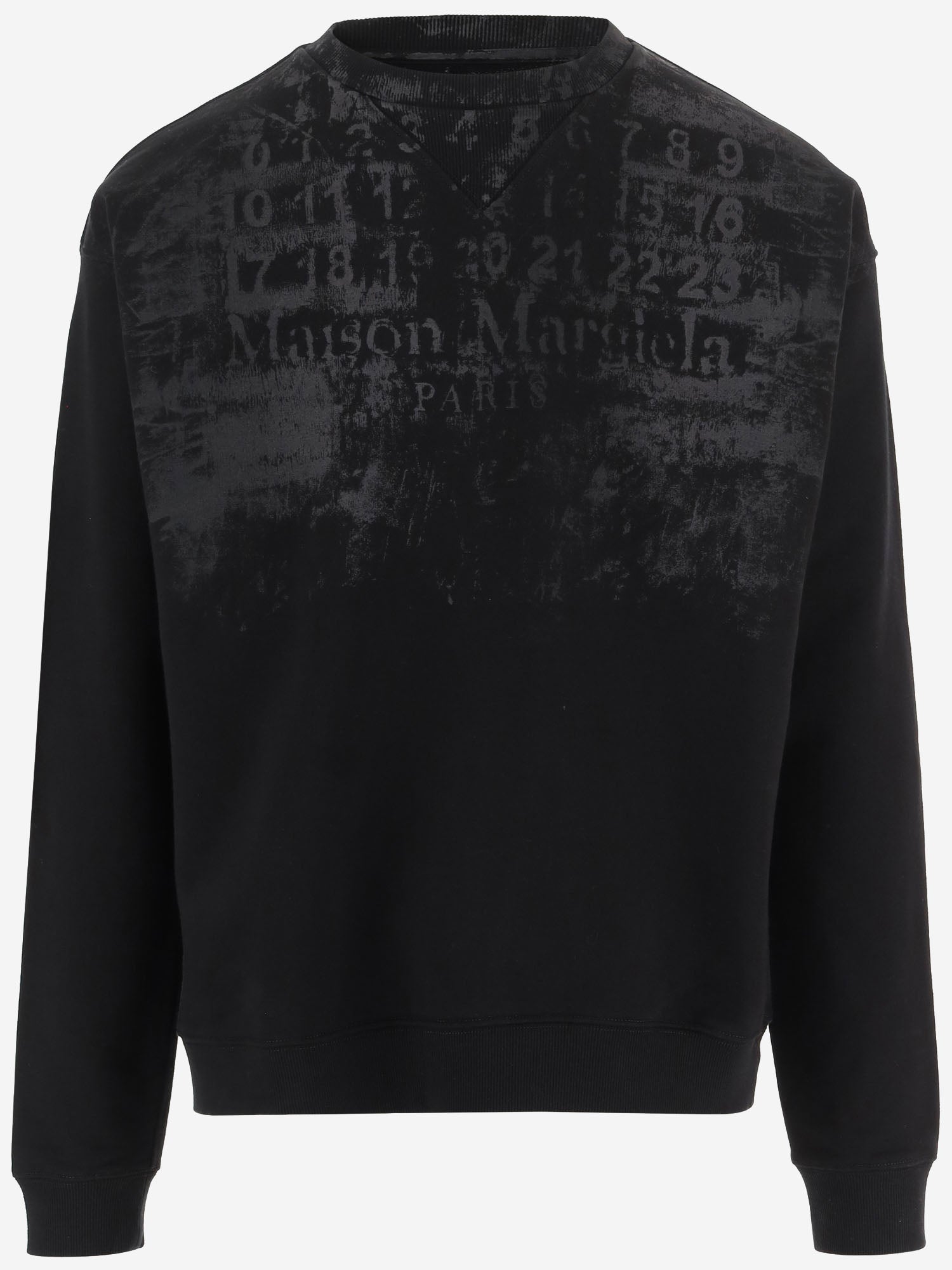 FELPA IN COTONE CON STAMPA ICONICA S50GU0255 S25503900 MAISON MARGIELA 