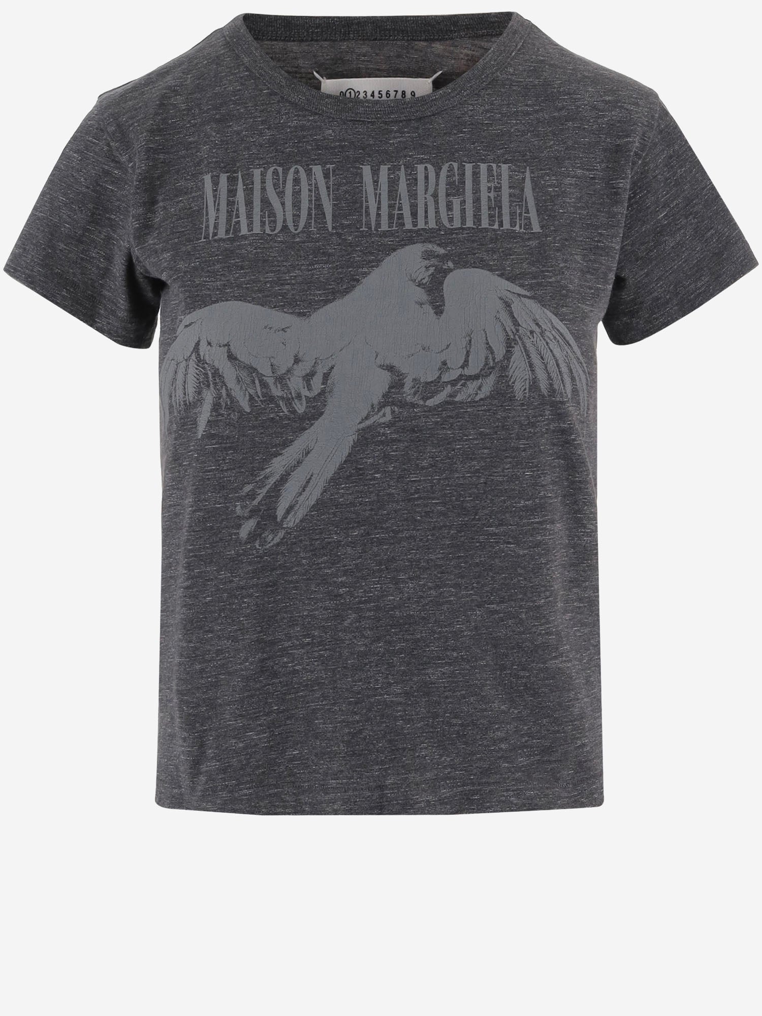 T-SHIRT IN COTONE CON LOGO S51GC0554 M20162860M MAISON MARGIELA 