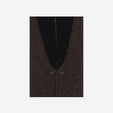 GIACCA IN LANA CON ZIP MOTIVO SPIGATO S67AM0122 S54246003F MAISON MARGIELA 