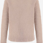 MAGLIA IN MOHAIR CON APPLICAZIONE IN VELLUTO S67HN0013 M13334119F MAISON MARGIELA 