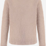 MAGLIA IN MOHAIR CON APPLICAZIONE IN VELLUTO S67HN0013 M13334119F MAISON MARGIELA 