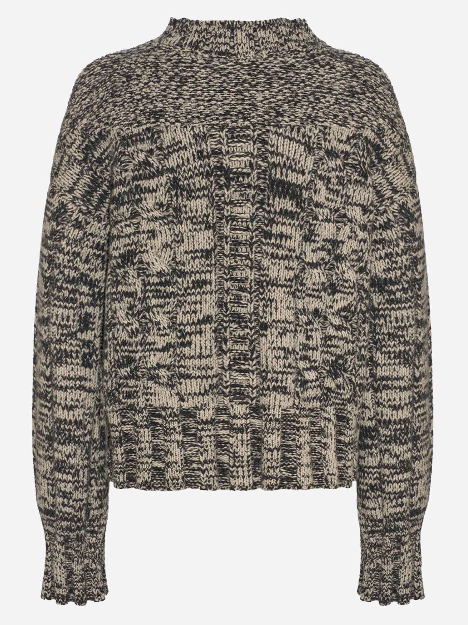 MAGLIONE IN LANA E CASHMERE CON COLLO ALTO DXA423 FCD17EN169 MALO 