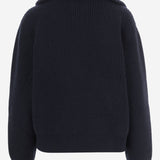 MAGLIA IN CASHMERE A COSTE CON MEZZA ZIP DXD057 F1A02E11C MALO 