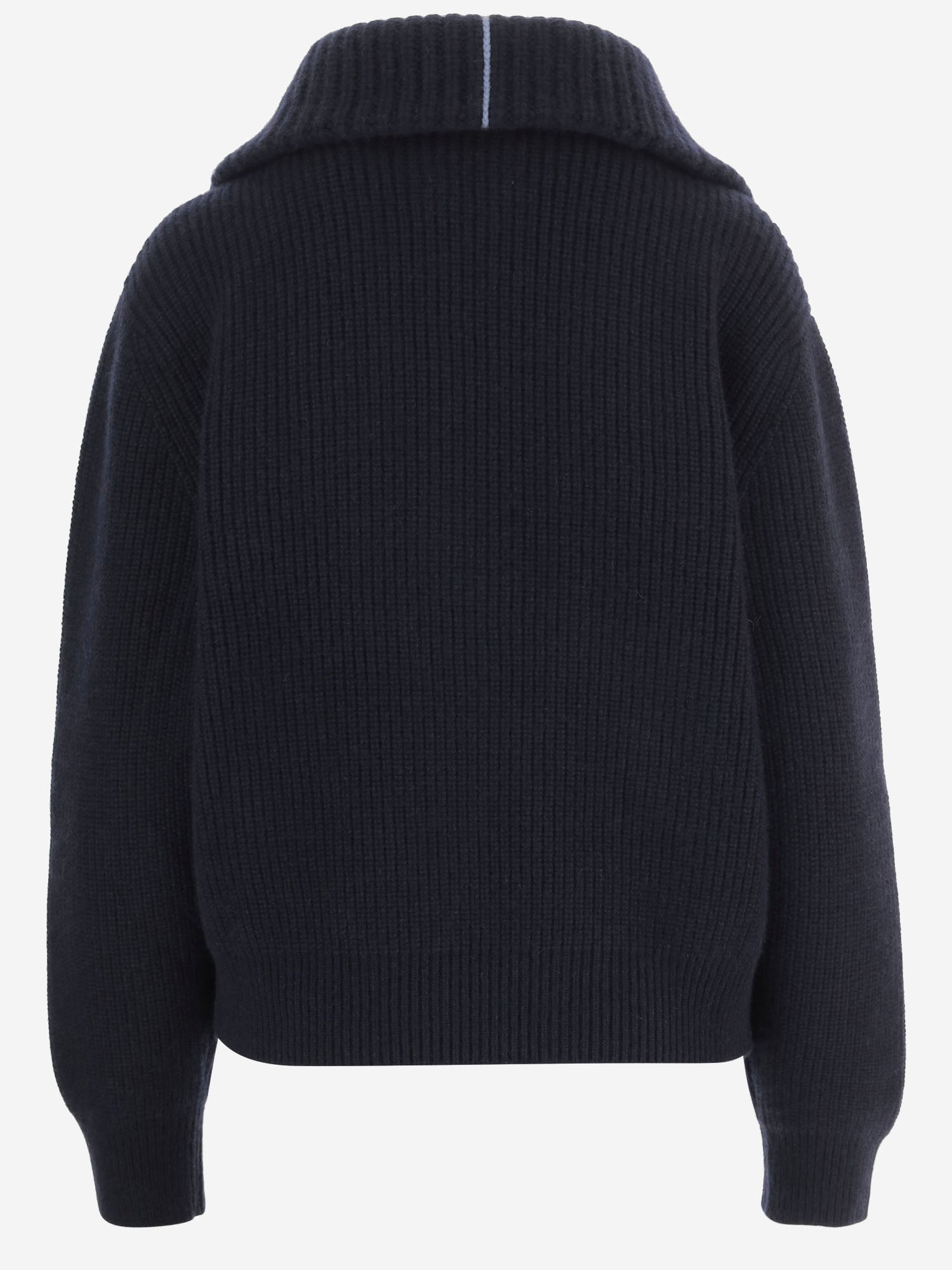 MAGLIA IN CASHMERE A COSTE CON MEZZA ZIP DXD057 F1A02E11C MALO 