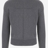 MAGLIA IN LANA CON ZIP E STAMPA MAT03N001 1 MATIERES FECALES 