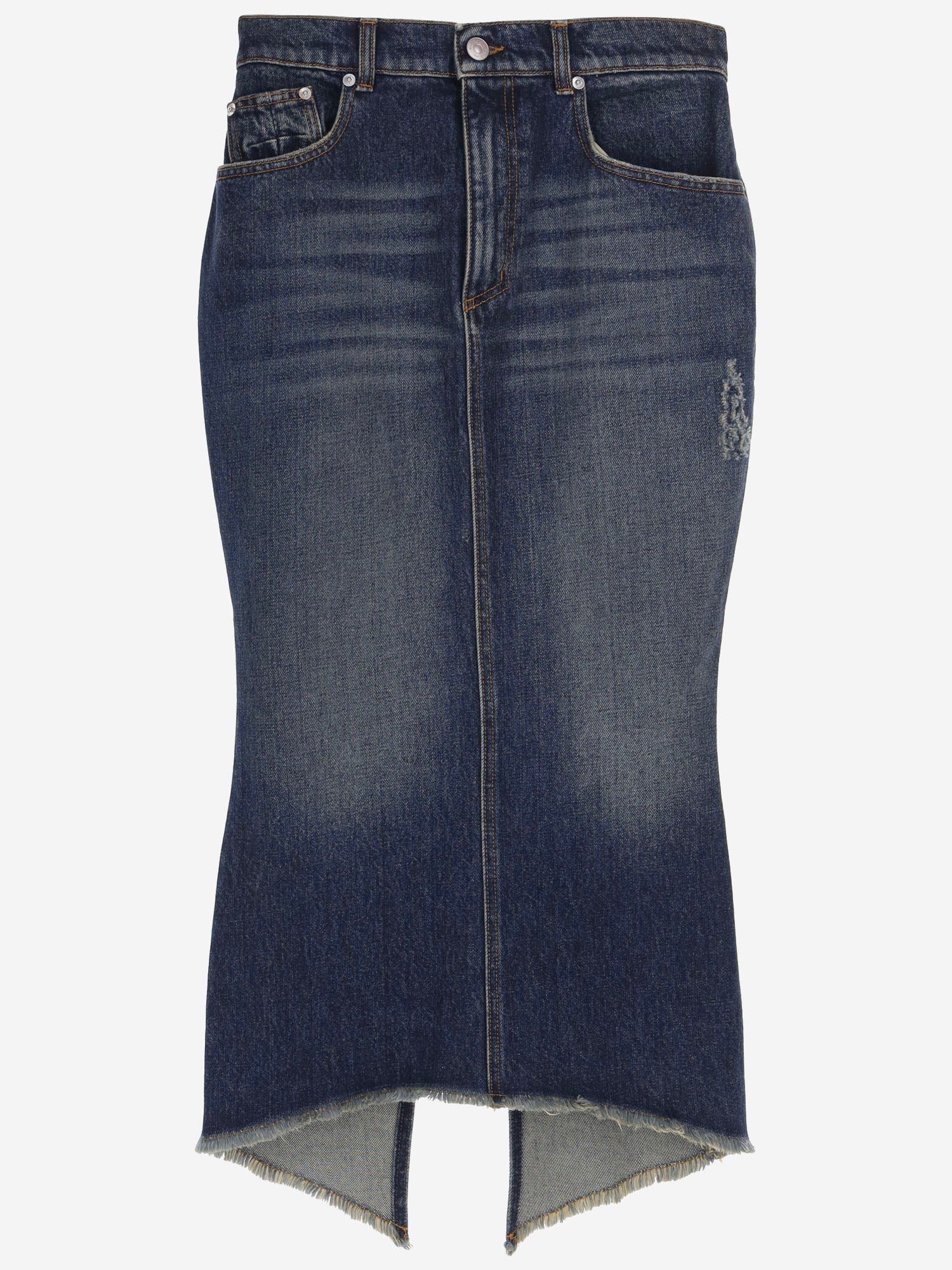 GONNA IN DENIM DI COTONE MAT03S110 1 MATIERES FECALES 