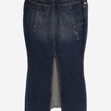 GONNA IN DENIM DI COTONE MAT03S110 1 MATIERES FECALES 