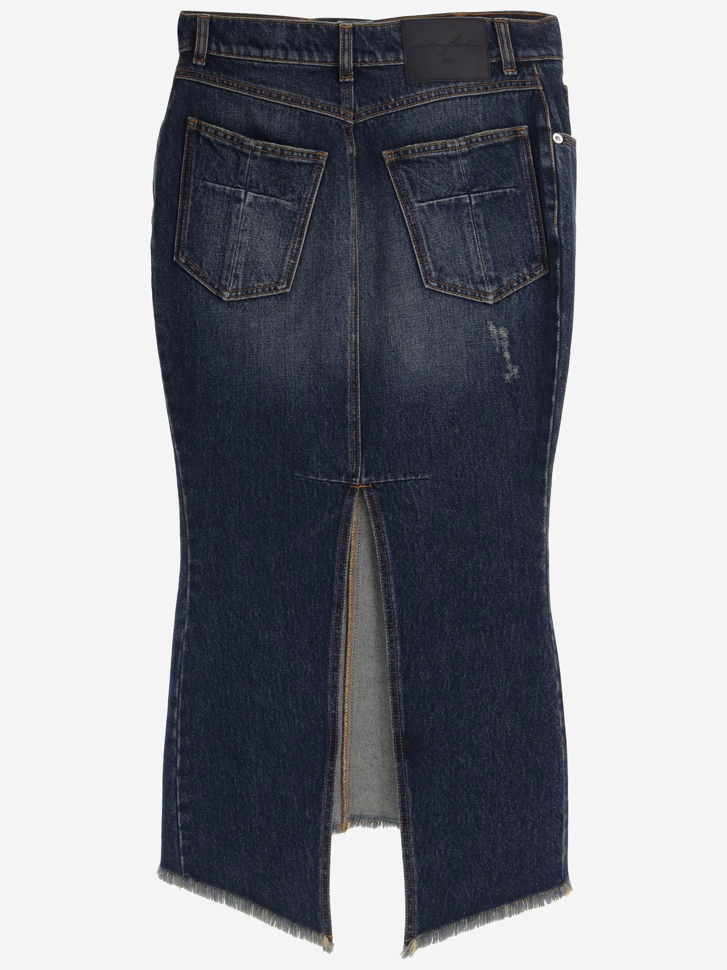 GONNA IN DENIM DI COTONE MAT03S110 1 MATIERES FECALES 