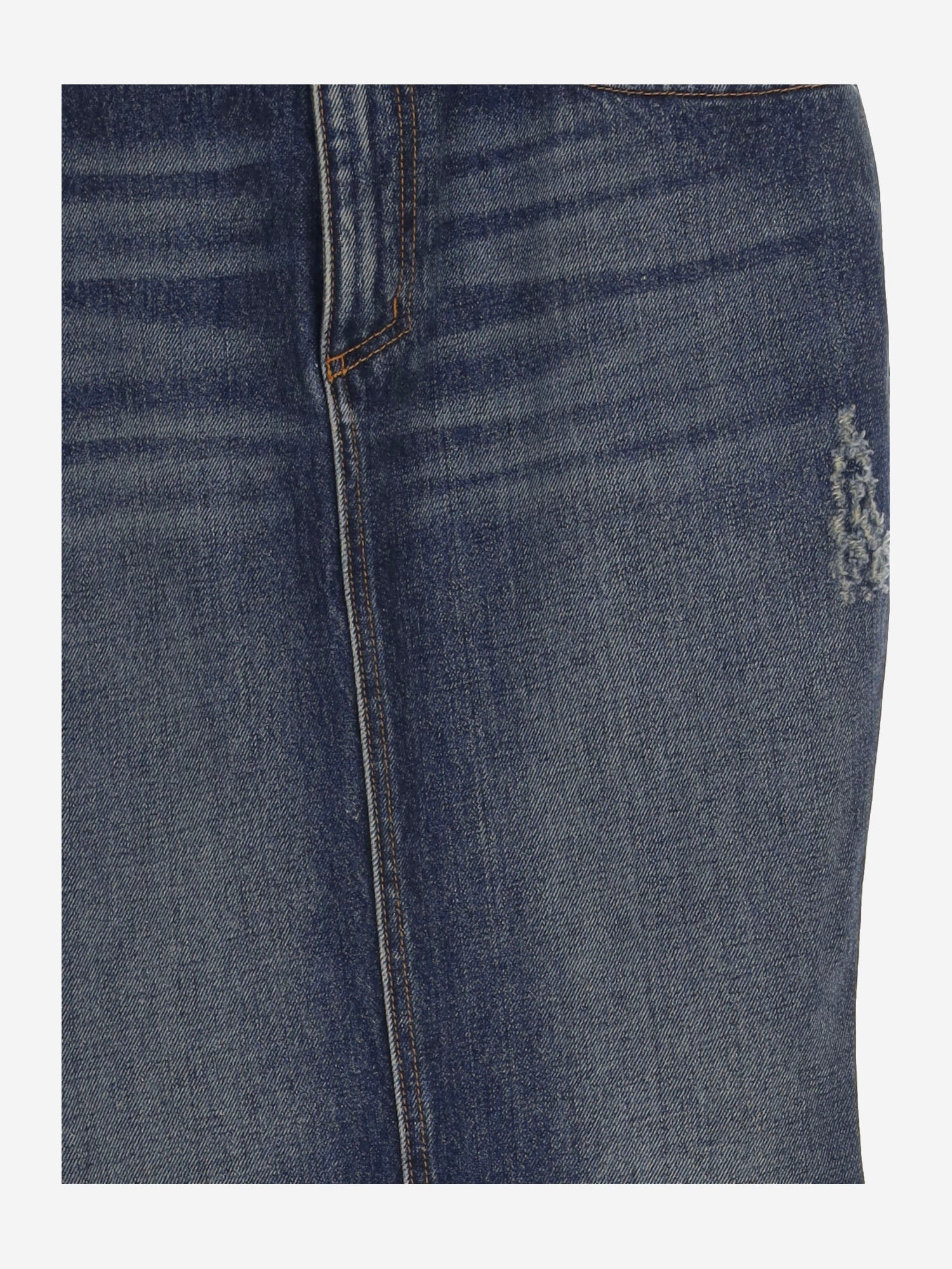 GONNA IN DENIM DI COTONE MAT03S110 1 MATIERES FECALES 