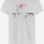 T-SHIRT IN COTONE CON LOGO MAT03T002 2 MATIERES FECALES 