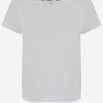 T-SHIRT IN COTONE CON LOGO MAT03T002 2 MATIERES FECALES 