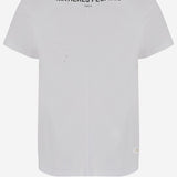 T-SHIRT IN COTONE CON LOGO MAT03T002 2 MATIERES FECALES 
