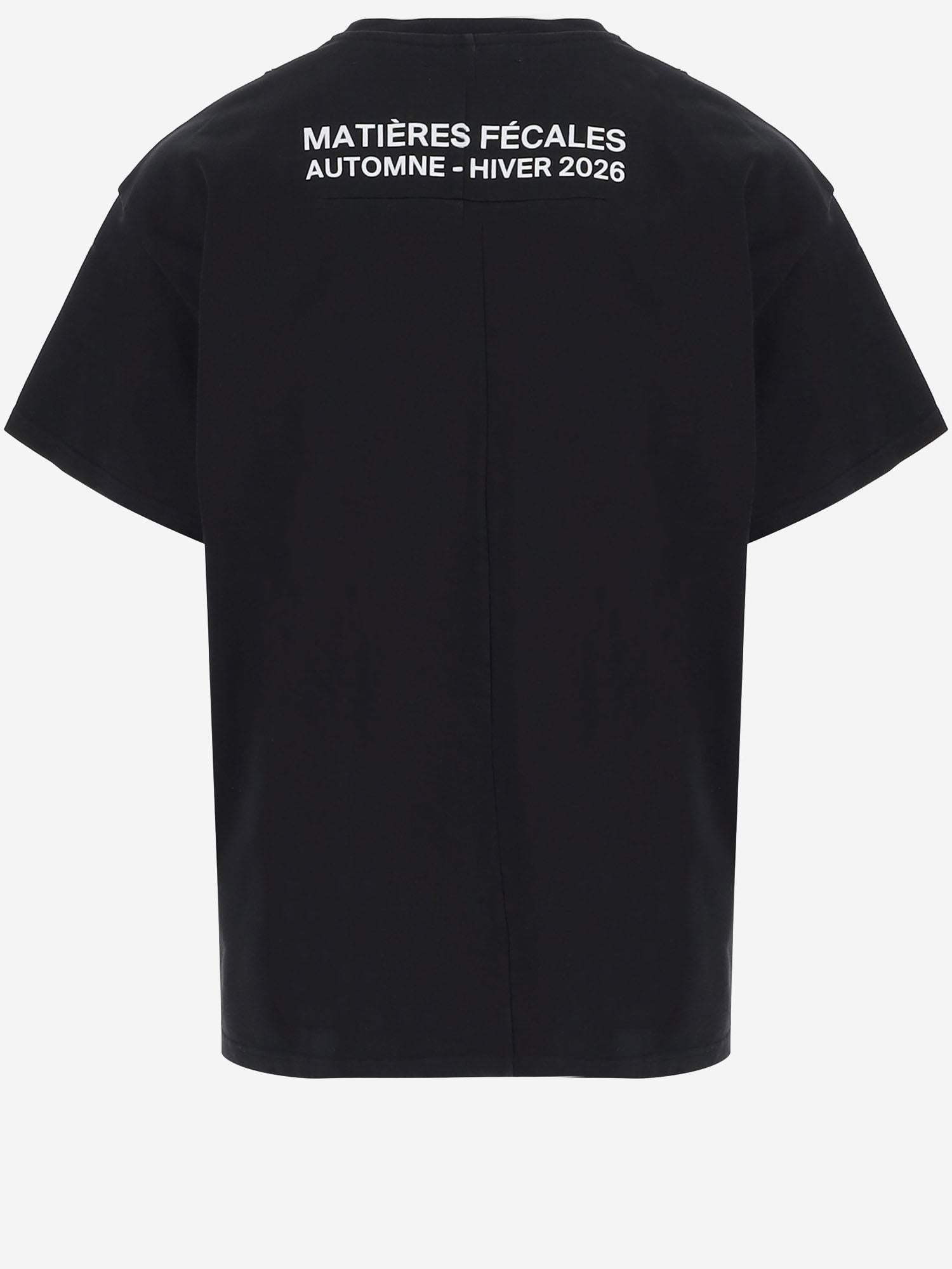 T-SHIRT IN COTONE CON LOGO MAT03T004 1 MATIERES FECALES 