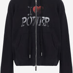 FELPA IN COTONE CON ZIP MAT03T031 1 MATIERES FECALES 