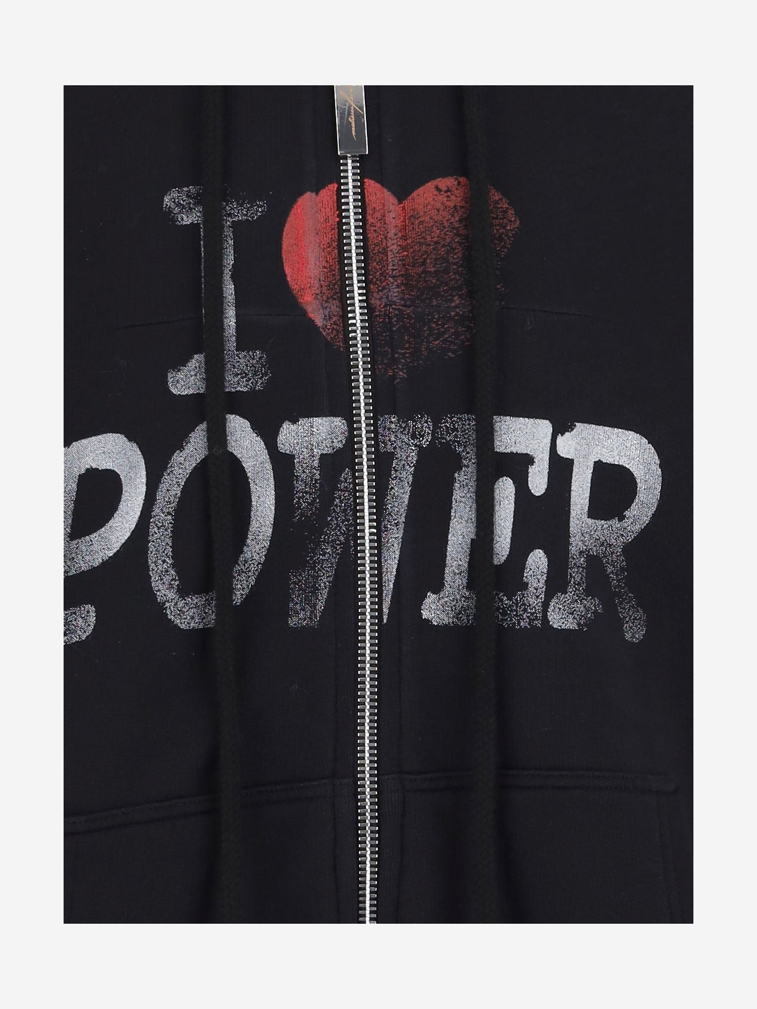 FELPA IN COTONE CON ZIP MAT03T031 1 MATIERES FECALES 
