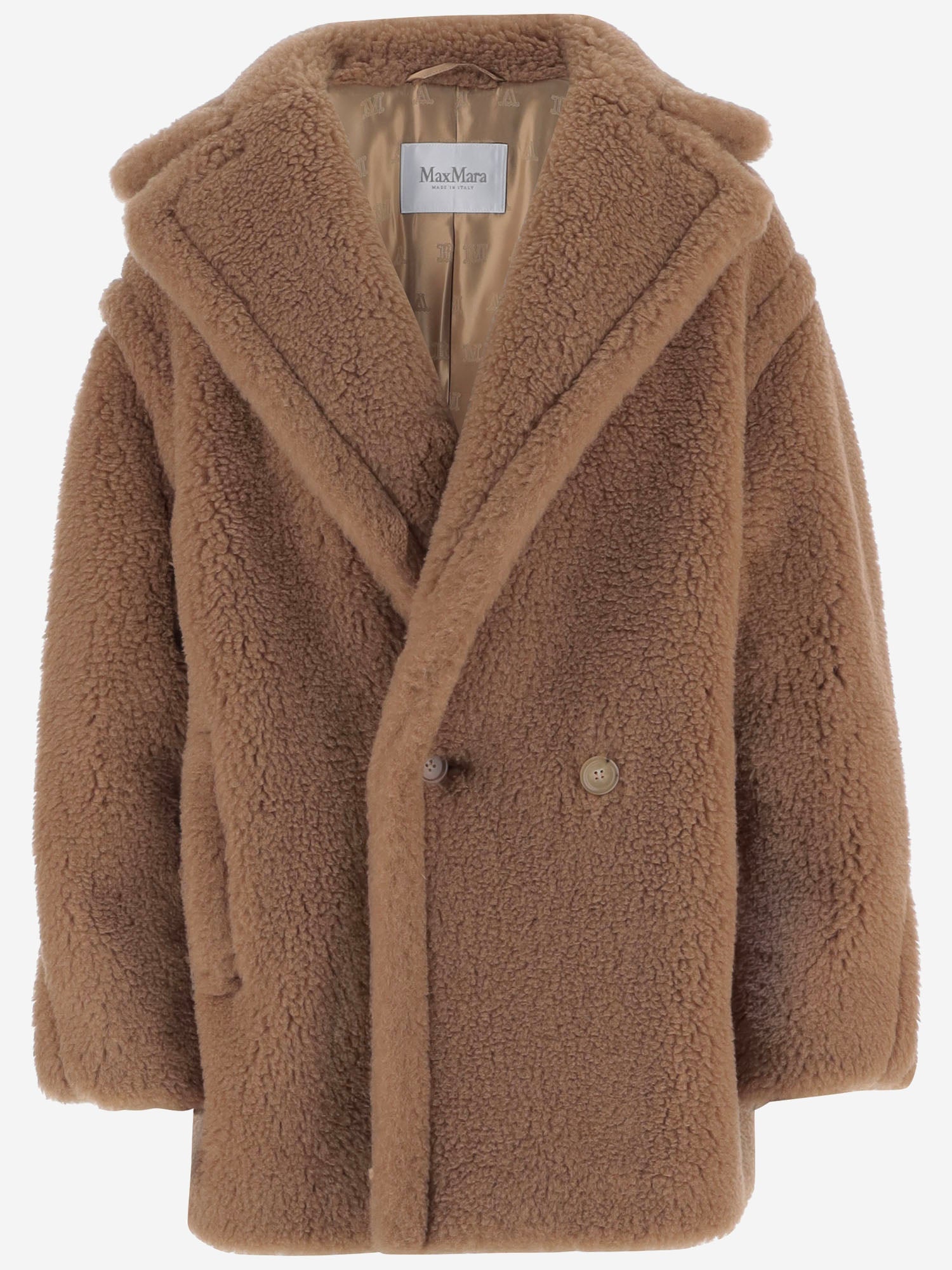 CAPPOTTO TEDDY BEAR IN CAMMELLO E SETA DRAMMA 001 MAX MARA 