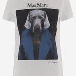 T-SHIRT IN COTONE CON STAMPA MXMCALCA 009 MAX MARA 
