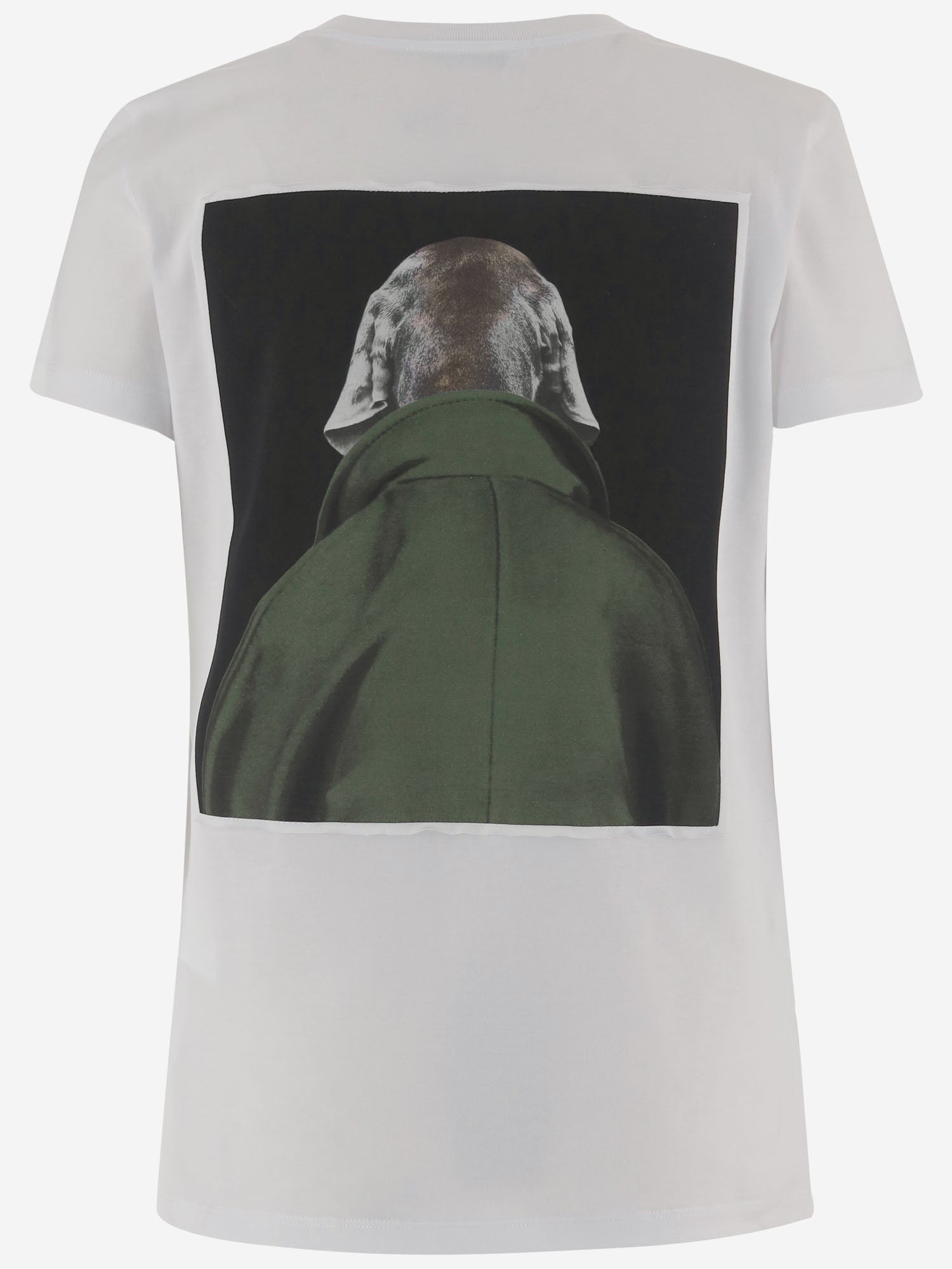 T-SHIRT IN COTONE CON STAMPA MXMCALCA 010 MAX MARA 