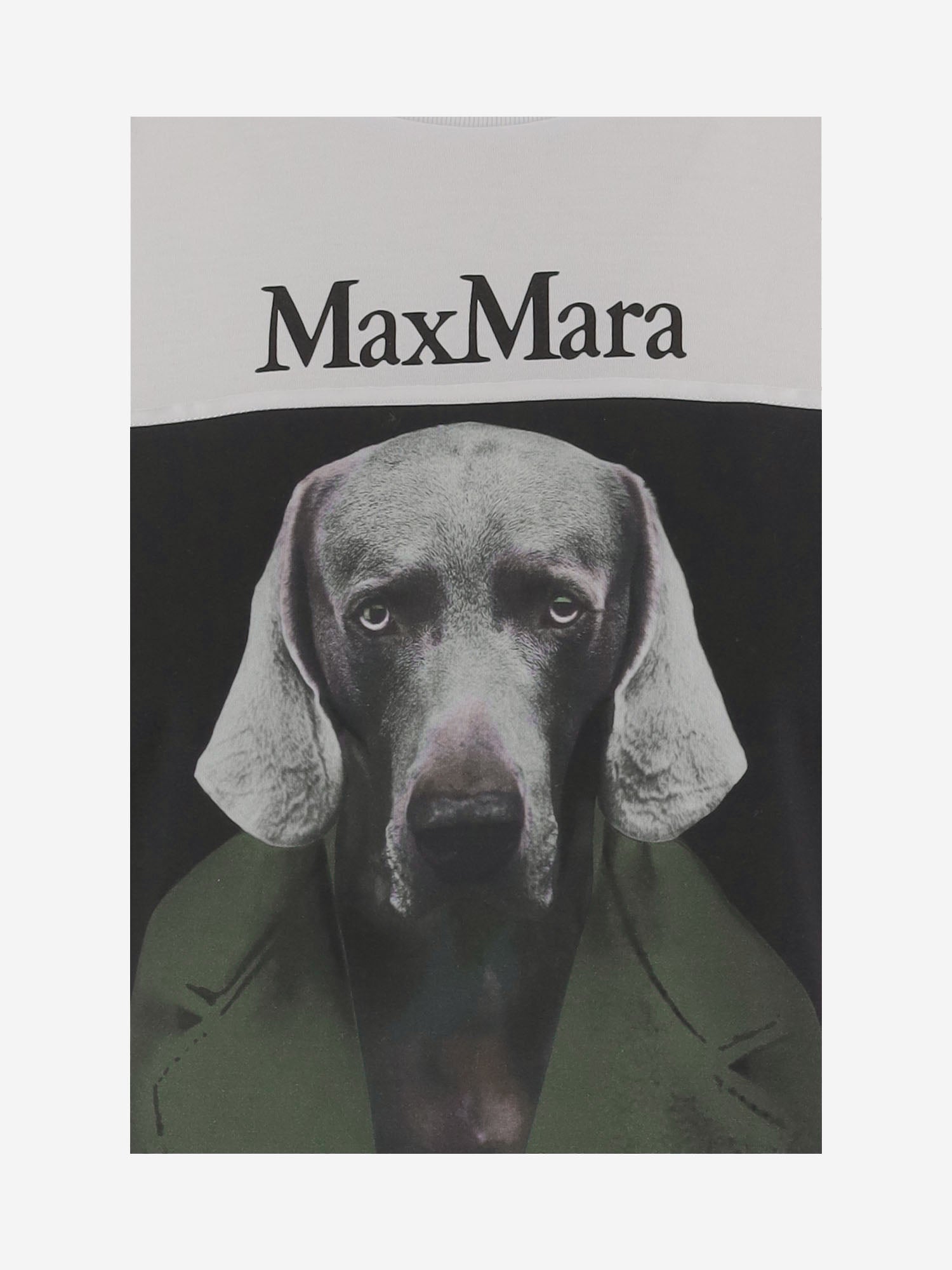 T-SHIRT IN COTONE CON STAMPA MXMCALCA 010 MAX MARA 